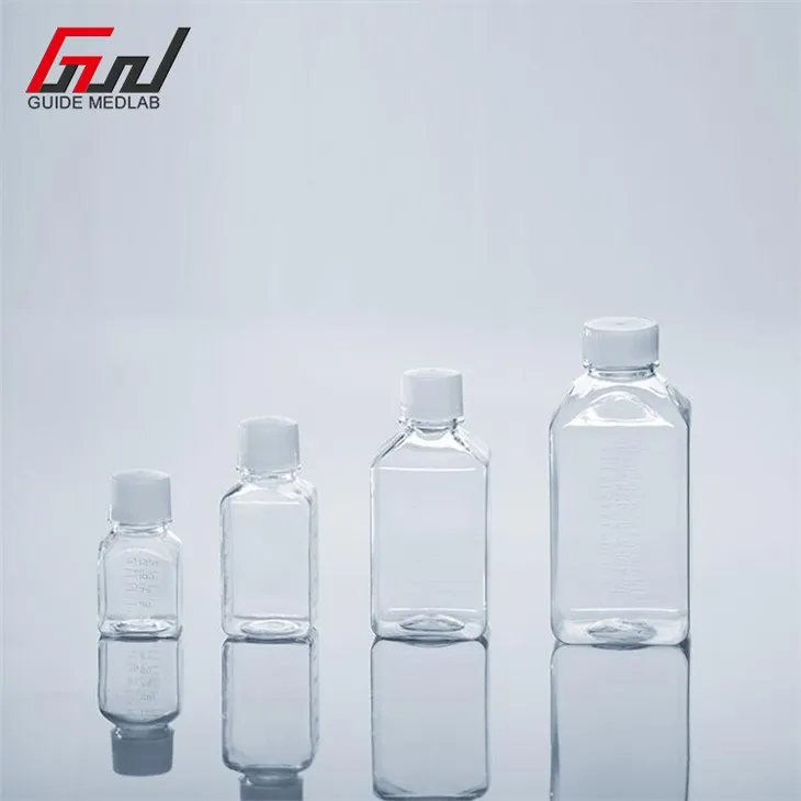 PETG Cell Culture Bottle Flasks with Cap