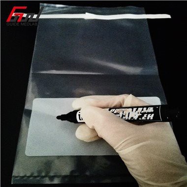 Borsa di campionamento da laboratorio con area scritta