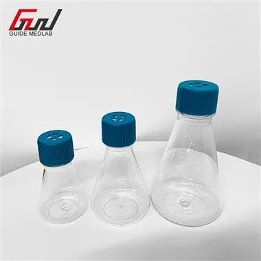 Matraccio conico in plastica per laboratorio